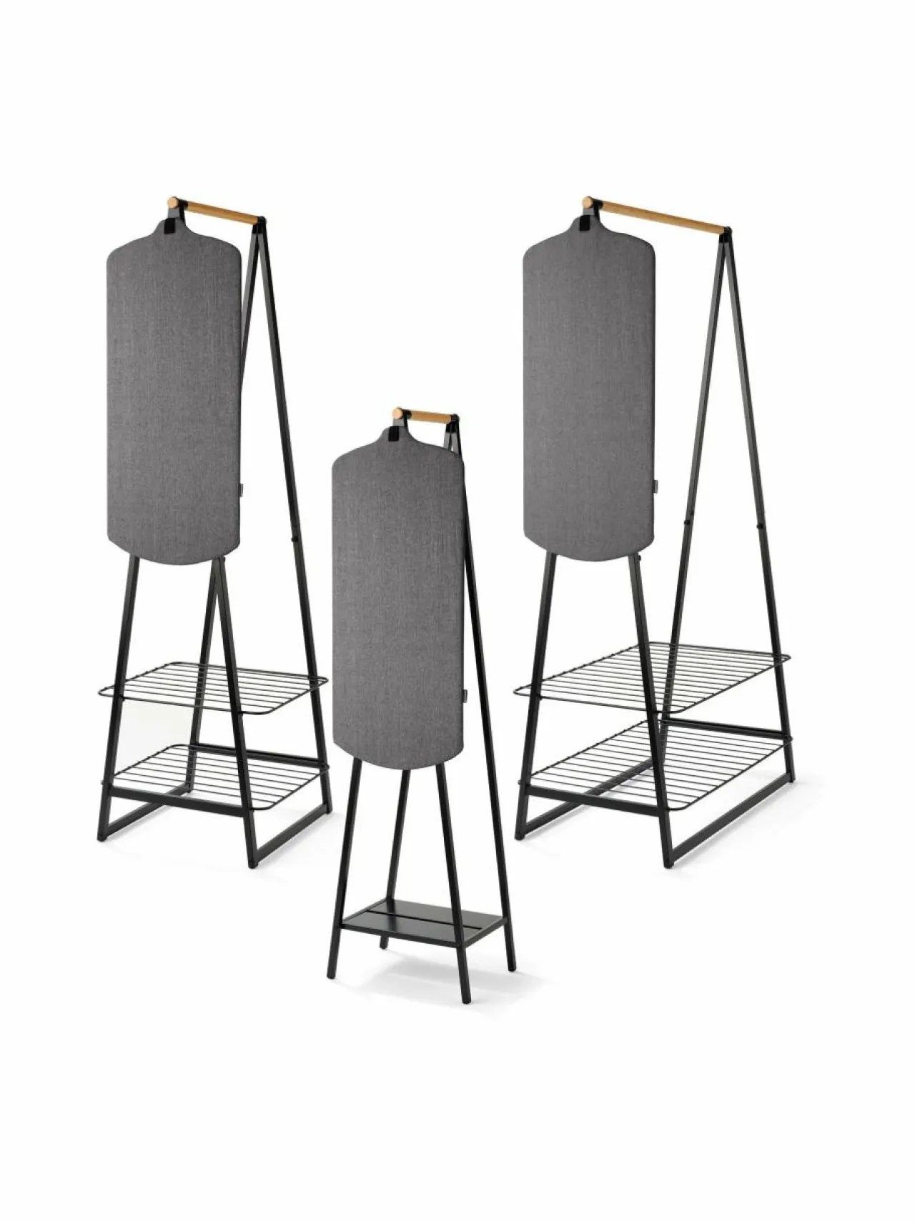 Pyykkihuolto<Brabantia Linn Steam Board -höyrytyslauta PEPPER BLACK