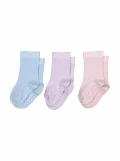 Sukat & Sukkahousut<Lindex Liukuestesukat 3-pack 4813 LIGHT LILAC