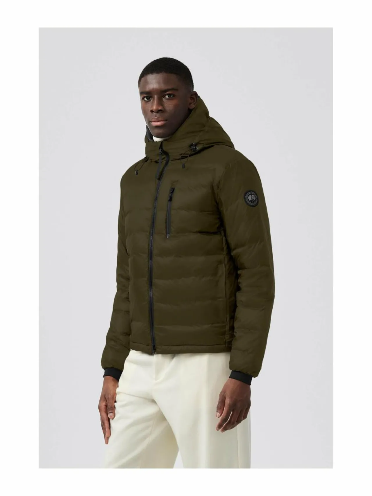 Urheilutakit|Takit<Canada Goose Lodge Hoody Black Label -untuvatakki 49 MILITARY GREEN VERT MILITAIRE