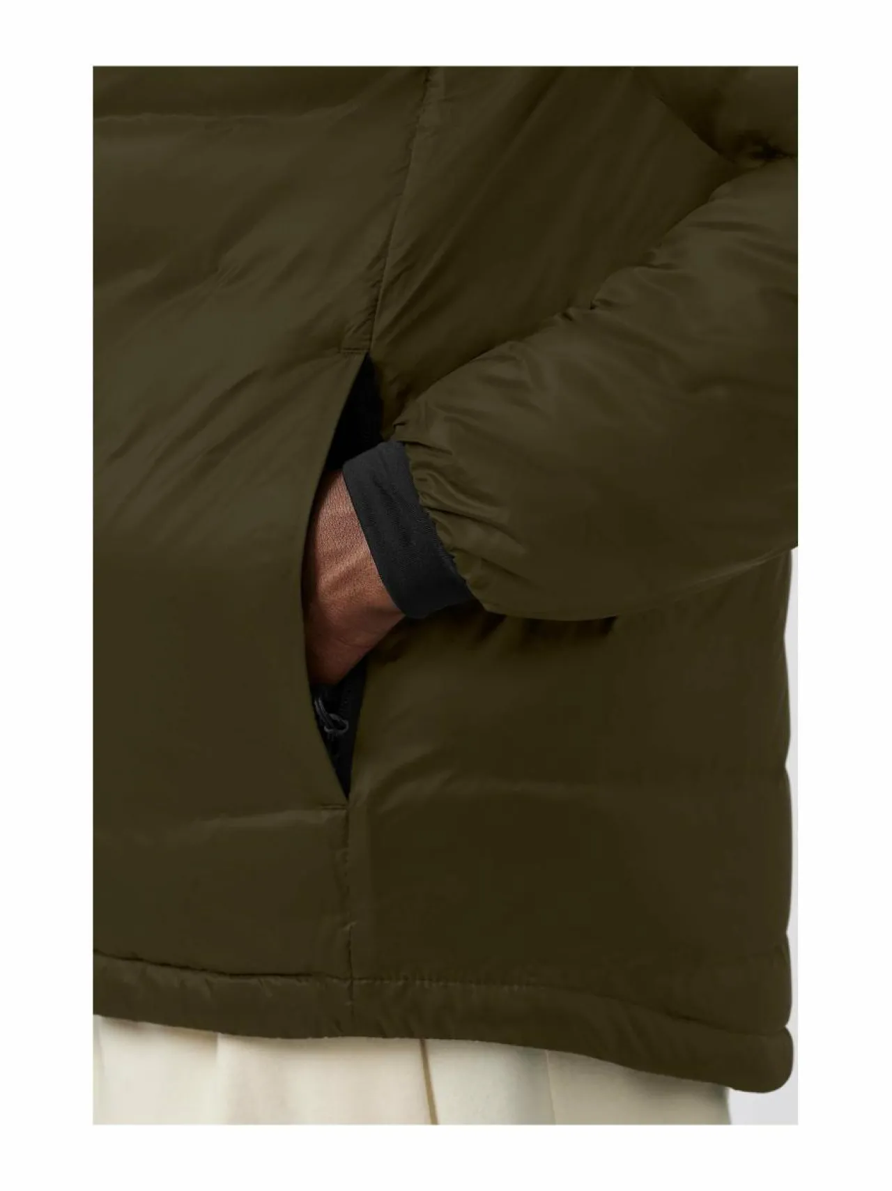 Urheilutakit|Takit<Canada Goose Lodge Hoody Black Label -untuvatakki 49 MILITARY GREEN VERT MILITAIRE