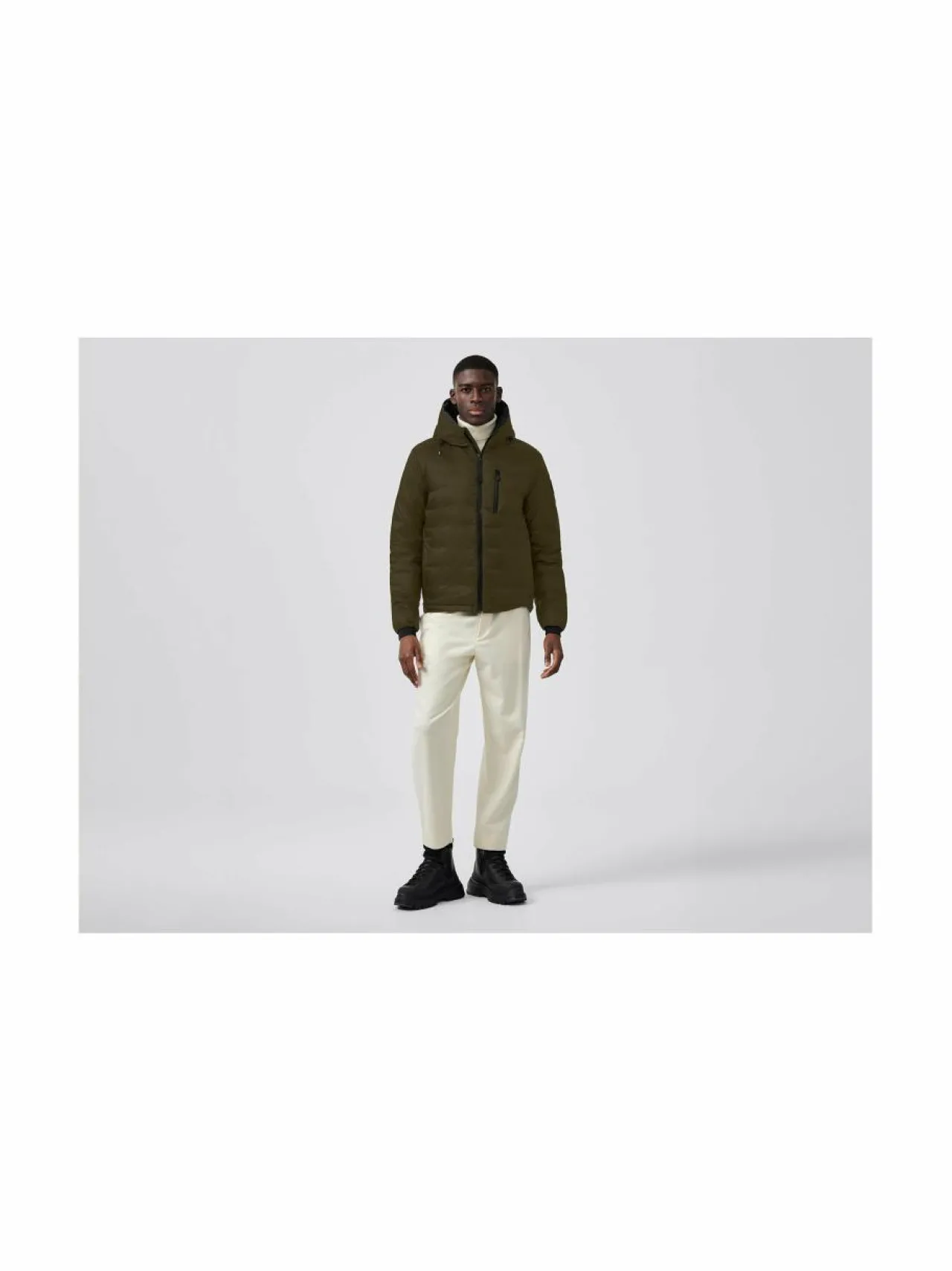 Urheilutakit|Takit<Canada Goose Lodge Hoody Black Label -untuvatakki 49 MILITARY GREEN VERT MILITAIRE