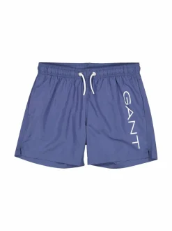 Shortsit<GANT Logo Lightweight -uimashortsit 401 DUSTY NAVY
