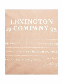 Sisustustyynyt<Lexington Logo Organic -tyynynpäällinen, 50 x 50 cm 2600-SH25 BEIGE/WHITE