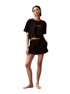 Yö- & Oloasut<Calvin Klein Underwear Logo Poplin Pride -shortsit UB1 BLACK