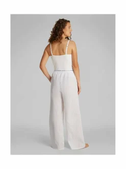Yö- & Oloasut<Calvin Klein Underwear Logo Poplin -pyjamahousut T8K STEADY STRIPE PELICAN