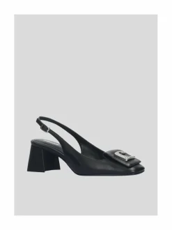 Avokkaat & Korkokengät<lola cruz Lola Slingback 65 -nahkaiset avokkaat 03 NEGRO