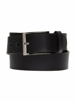 Vyöt<Sauso London-nahkavyö 3,5 cm BLACK/GUNMETAL