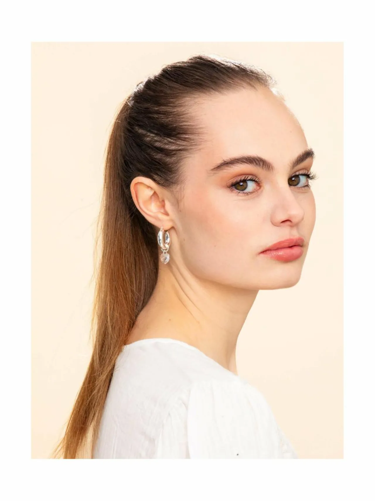 Korut<Annele Lonely Hearts Club -korvakorut SILVER/CRYSTAL