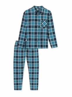Schiesser Long Check -pyjama 2-osainen^ Pyjamat & Kylpytakit