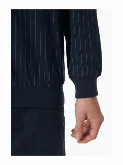 Pyjamat & Kylpytakit<Schiesser Long-pyjama 2-osainen 803 DARK BLUE