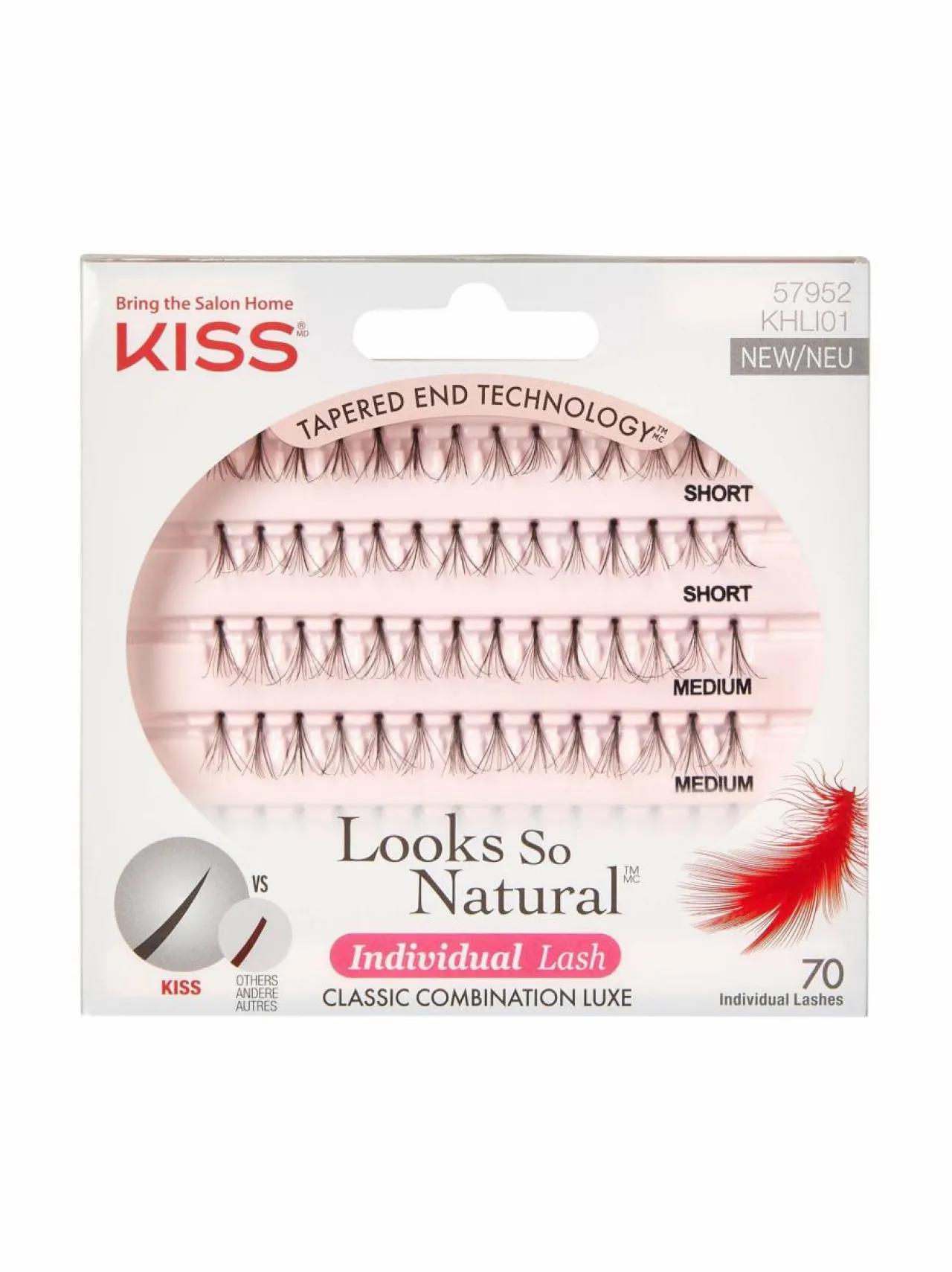Meikkaustarvikkeet<kiss Looks So Natural Individual Lashes -irtoripset MUSTA