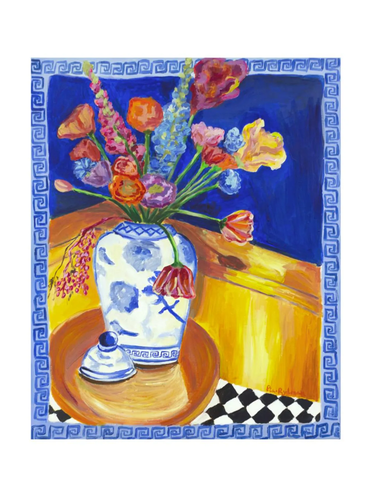 Pia Rydman Art Love Unbroken, akryylimaalaus 73x60 cm, Pia Rydman^ Taulut & Julisteet