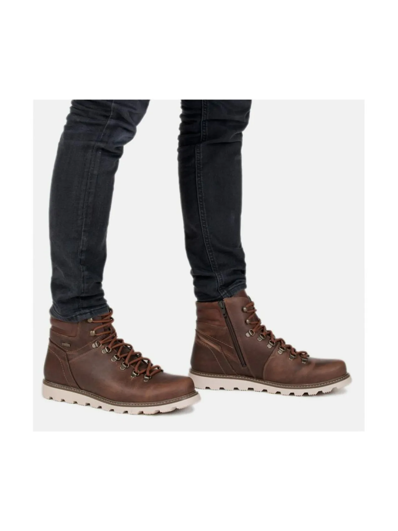 Nilkkurit<Pomar LUKKI Miesten ekologiset GORE-TEX® nilkkurit OAK TERRA P-UP/WARM LINING