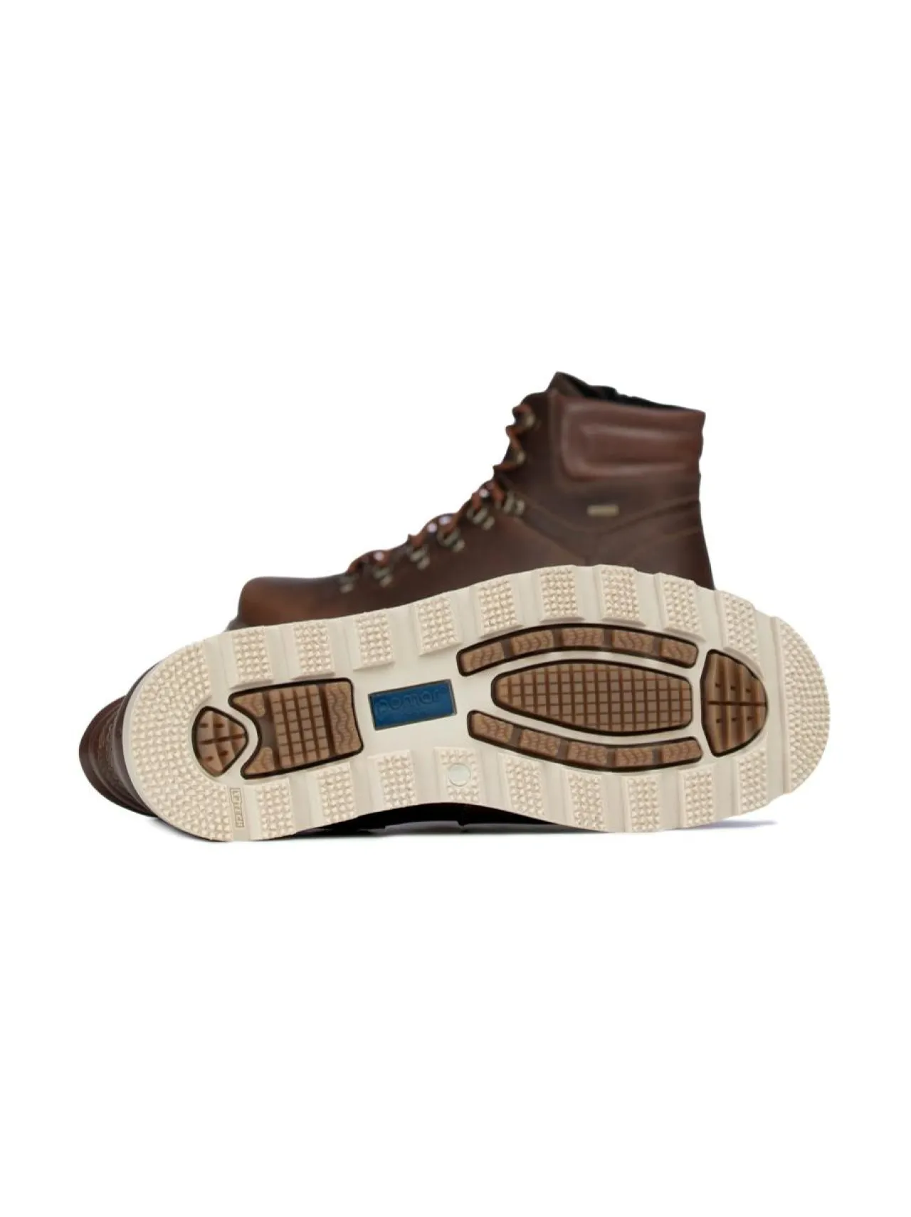 Nilkkurit<Pomar LUKKI Miesten ekologiset GORE-TEX® nilkkurit OAK TERRA P-UP/WARM LINING