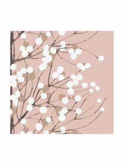 Keittiö- & Kattaustekstiilit<Marimekko Lumimarja-paperilautasliinat 20 kpl ROSE