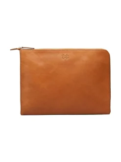 Tietokonelaukut<MMV Bags Luton Laptop Sleeve -nahkasuoja 14'' COGNAC (KONJAKINRUSKEA)