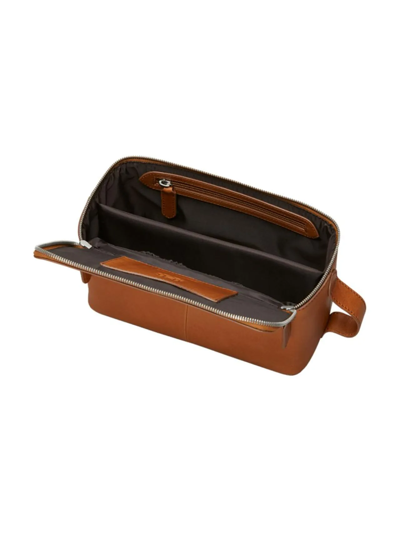 Matkalaukut & Tarvikkeet<MMV Bags Luton Leather Washbag -toilettilaukku COGNAC (KONJAKINRUSKEA)