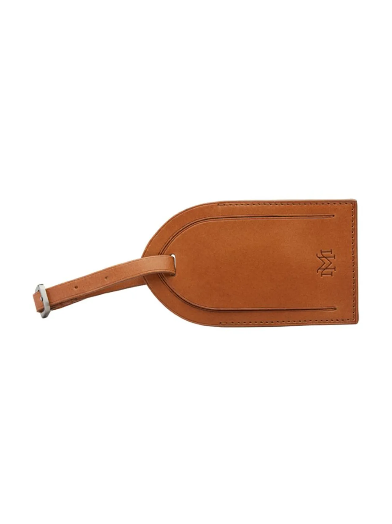 Laukut<MMV Bags Luton Nametag -nimilappu COGNAC (KONJAKINRUSKEA)