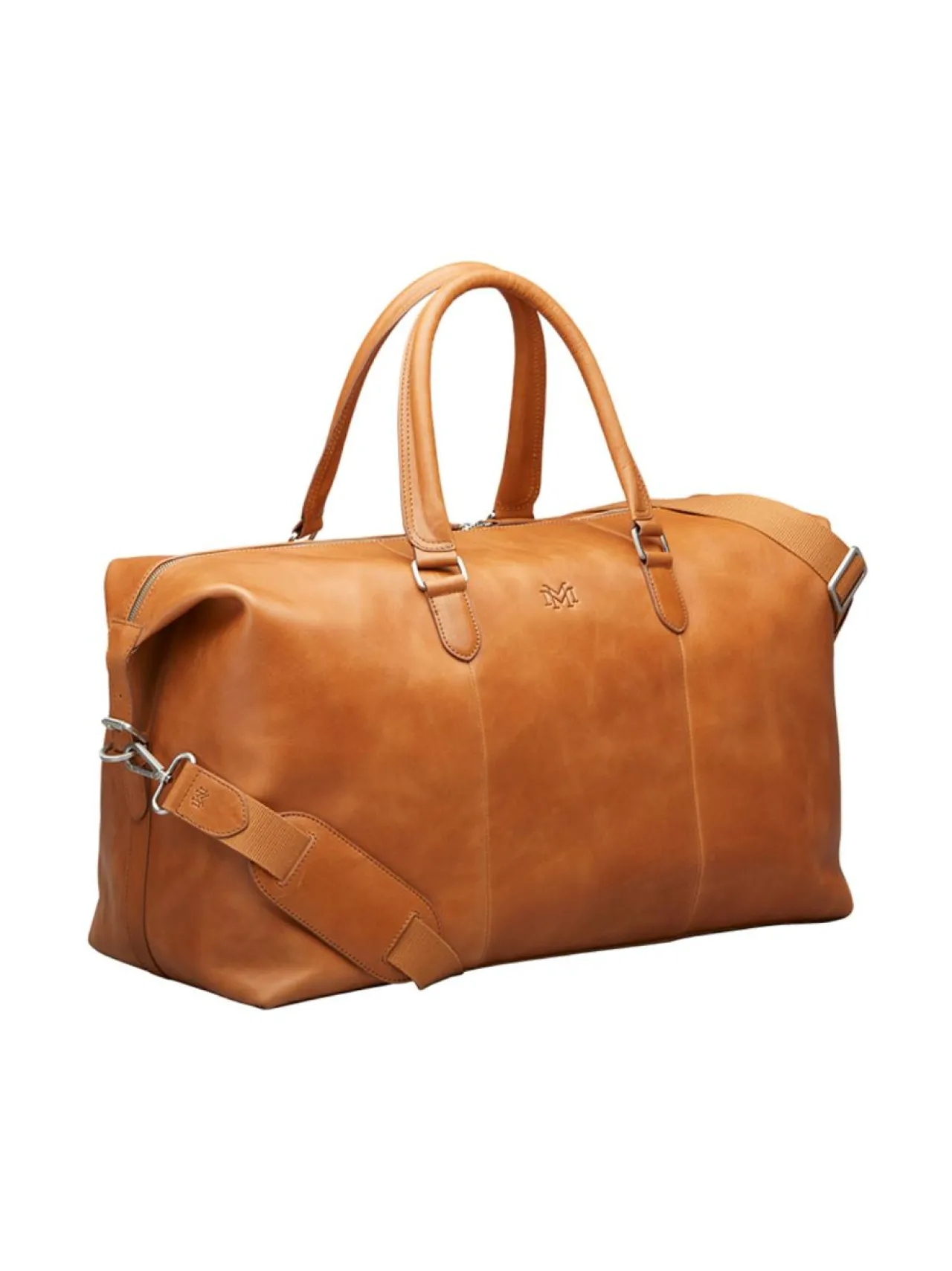 Laukut<MMV Bags Luton Overnighter -nahkalaukku COGNAC (KONJAKINRUSKEA)