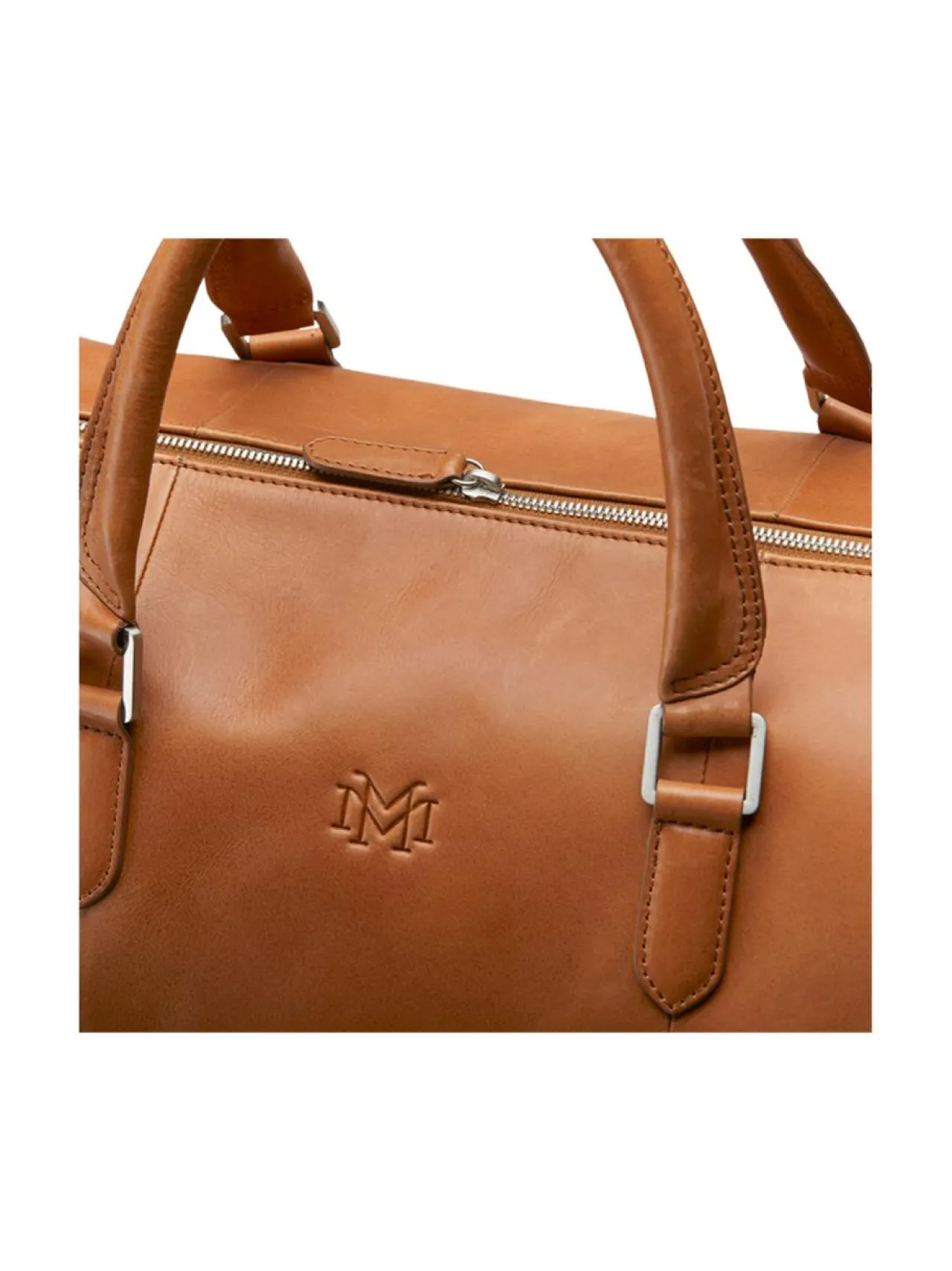Laukut<MMV Bags Luton Overnighter -nahkalaukku COGNAC (KONJAKINRUSKEA)
