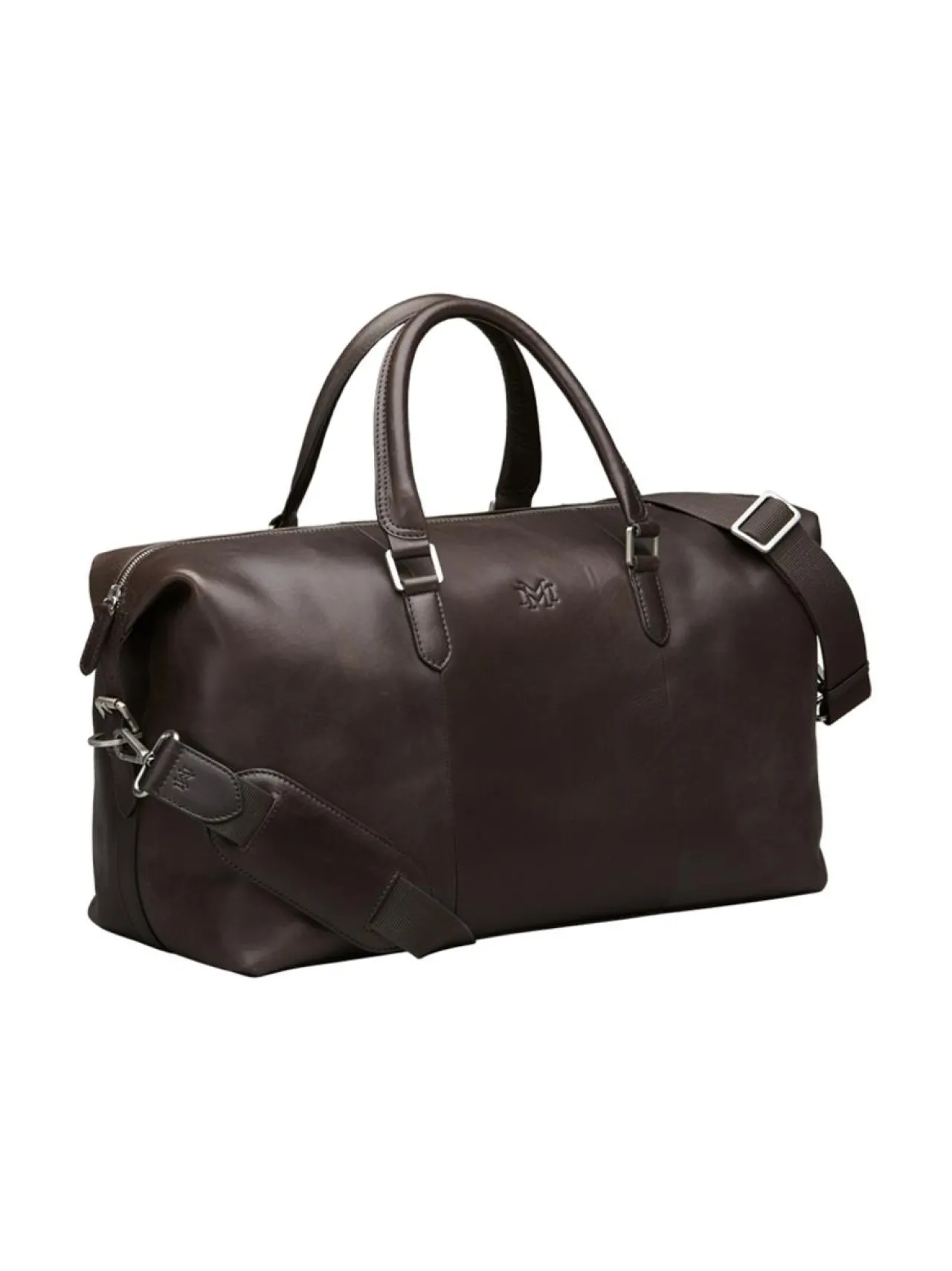 Laukut<MMV Bags Luton Weekender -nahkalaukku CHOCOLATE (TUMMANRUSKEA)