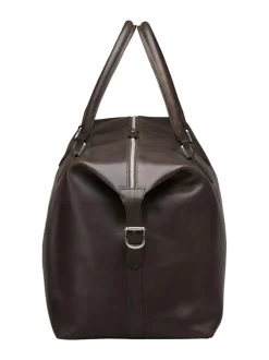 Laukut<MMV Bags Luton Weekender -nahkalaukku CHOCOLATE (TUMMANRUSKEA)