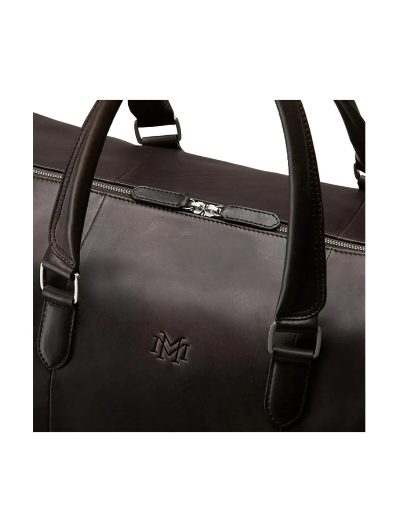 Laukut<MMV Bags Luton Weekender -nahkalaukku CHOCOLATE (TUMMANRUSKEA)