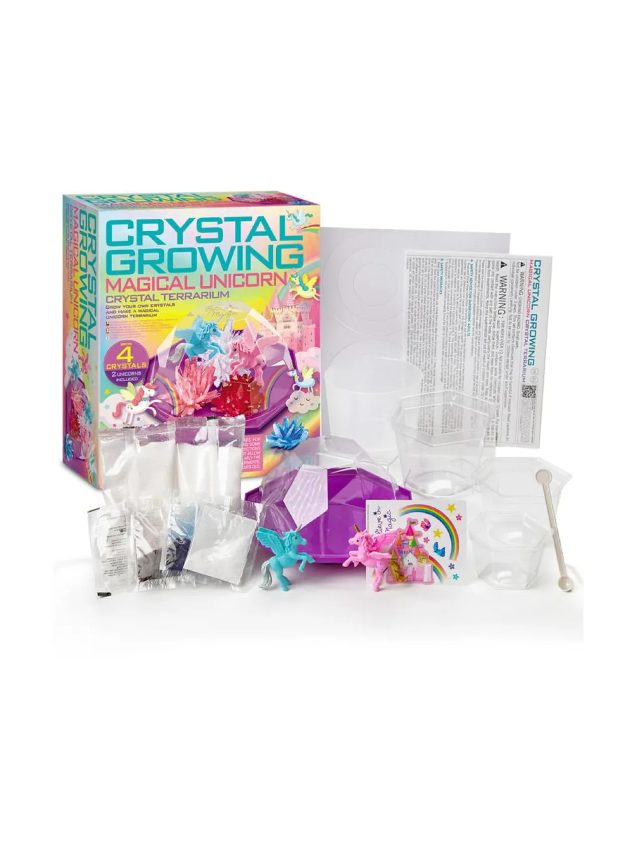 Luovuus & Oppiminen<4M Chrystal Growing Yksisarvisterraario