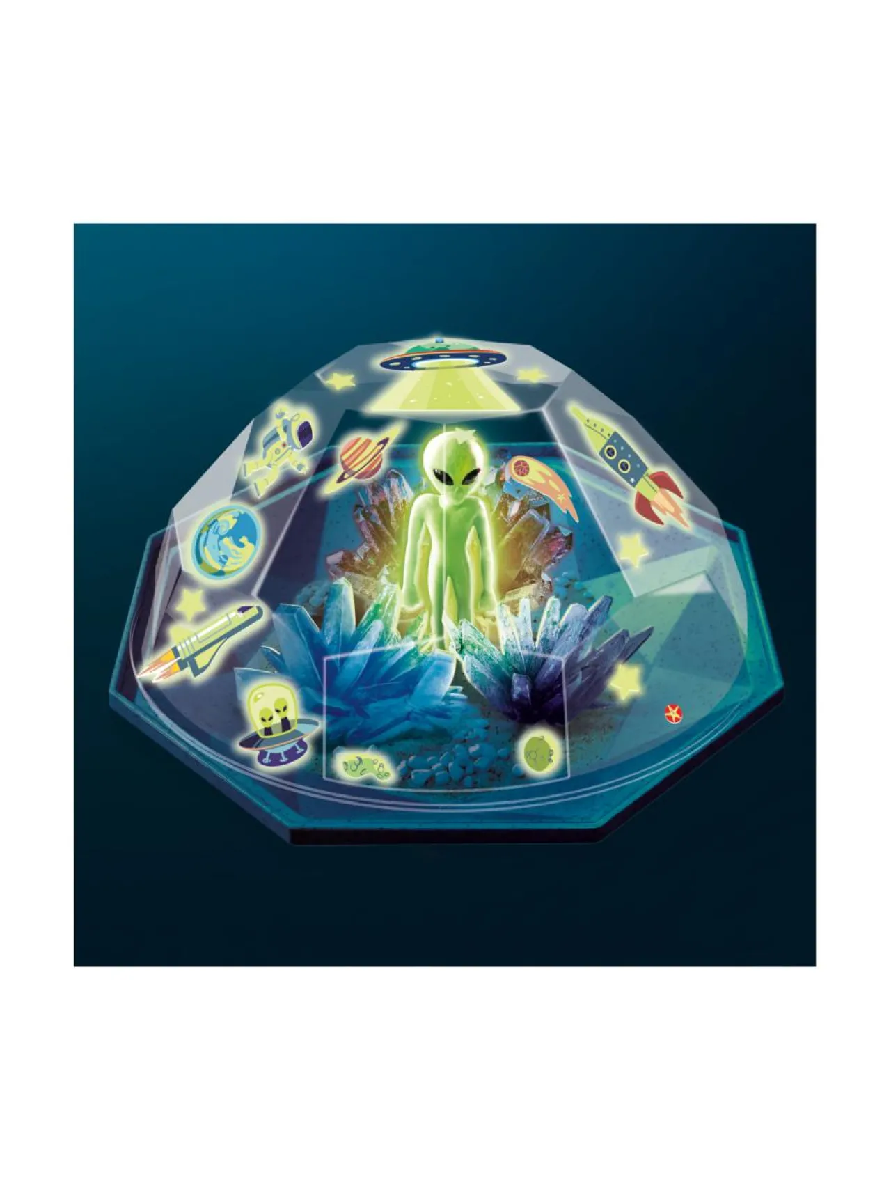 Luovuus & Oppiminen<4M Crystal Growing Kristalliterraario Kosmos