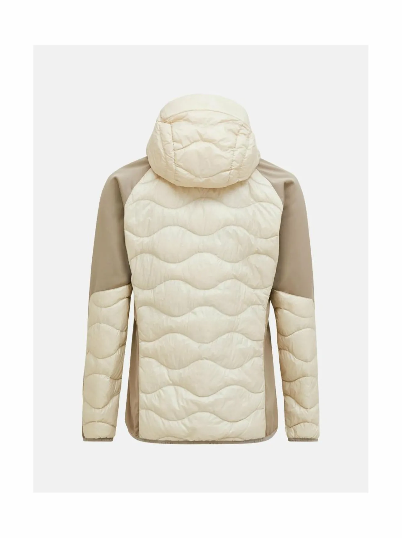 Urheilutakit<Peak Performance M Helium Hybrid Hood -untuvatakki 050 SAND FOG/SAND FOG MELANGE