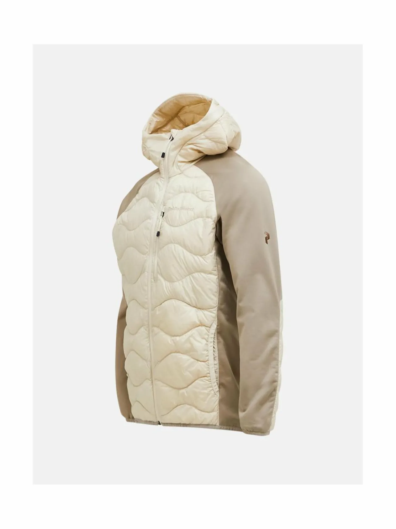 Urheilutakit<Peak Performance M Helium Hybrid Hood -untuvatakki 050 SAND FOG/SAND FOG MELANGE