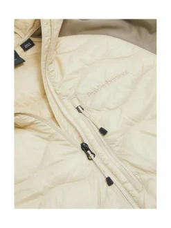 Urheilutakit<Peak Performance M Helium Hybrid Hood -untuvatakki 050 SAND FOG/SAND FOG MELANGE