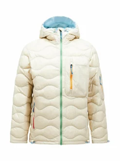 Urheilutakit|Takit<Peak Performance M Helium Utility Hood -untuvatakki 060 SAND FOG/CLOUD