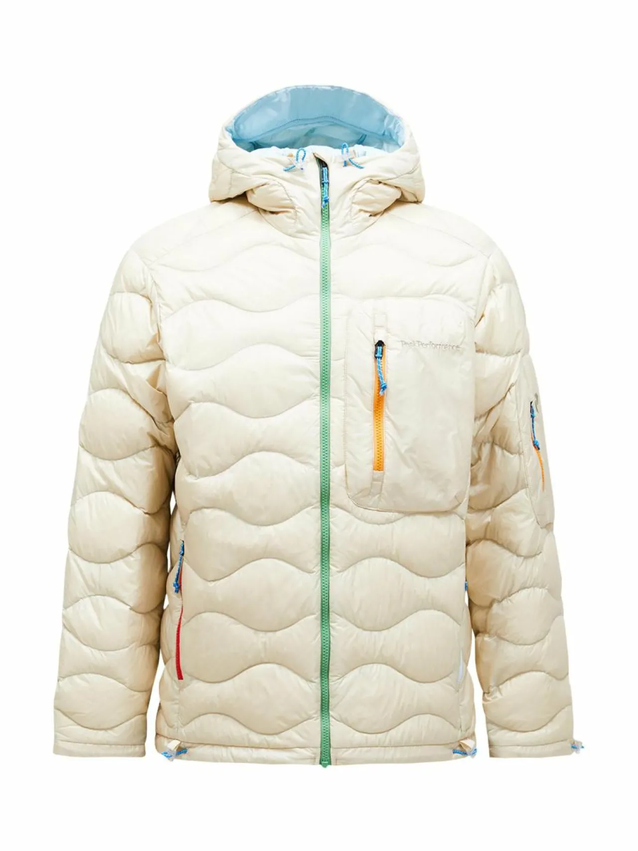 Urheilutakit|Takit<Peak Performance M Helium Utility Hood -untuvatakki 060 SAND FOG/CLOUD