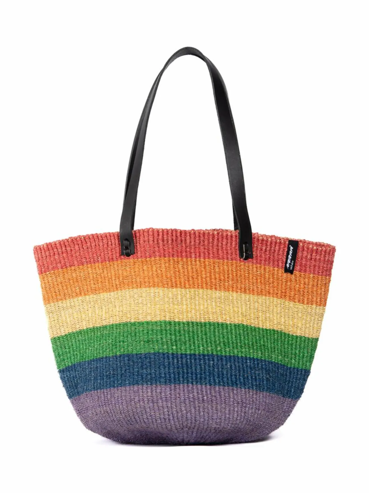 Shopperit<Mifuko Majani Shopper Basket M -olkalaukku RAINBOW
