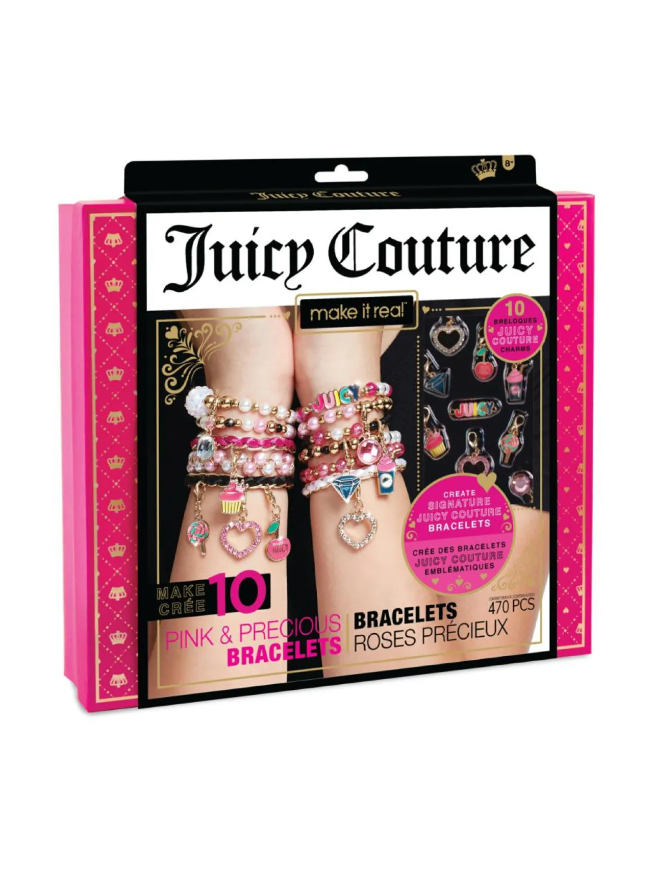 Luovuus & Oppiminen<MAKE IT REAL Juicy Couture roosa rannekorusetti