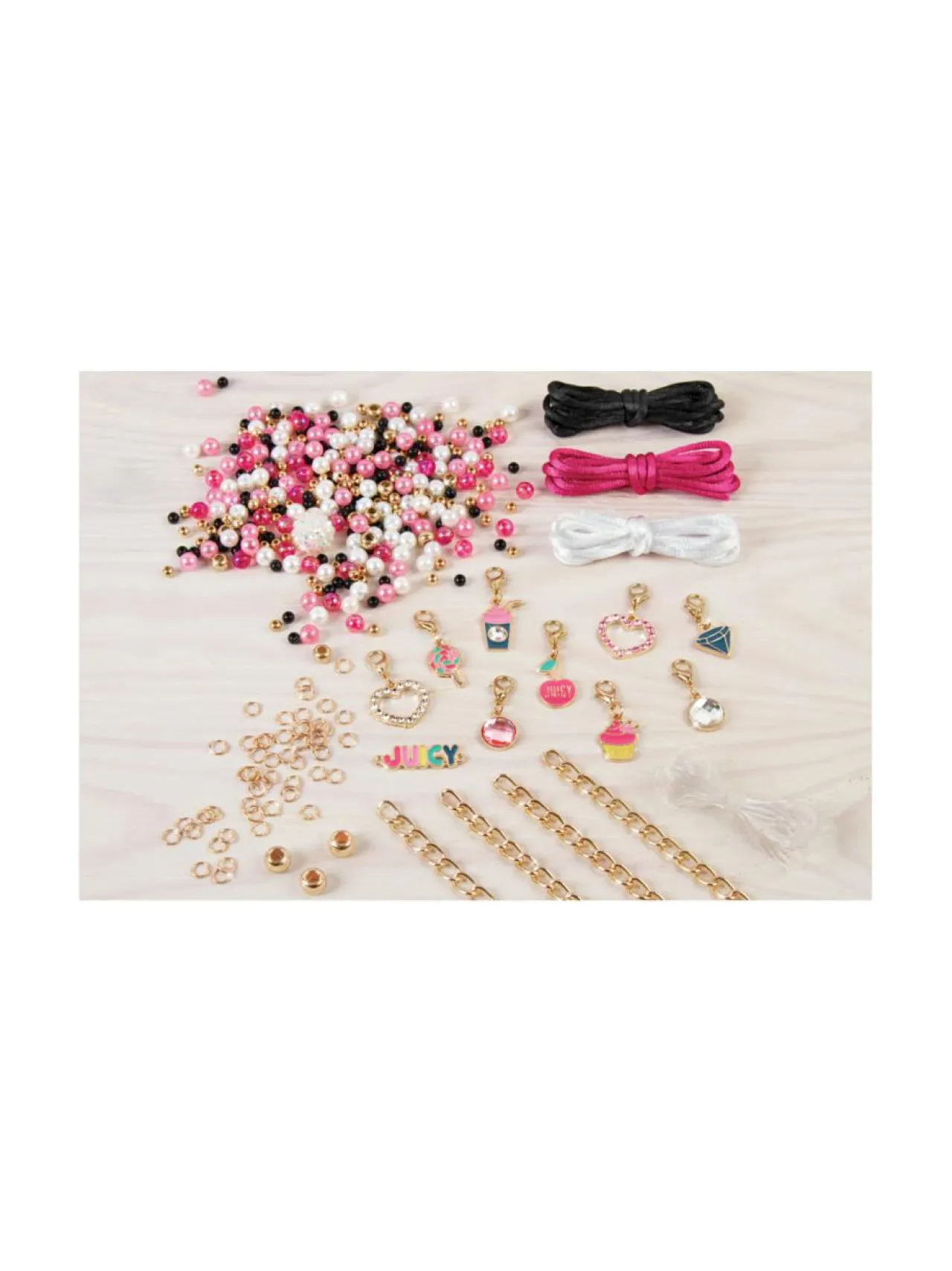 Luovuus & Oppiminen<MAKE IT REAL Juicy Couture roosa rannekorusetti