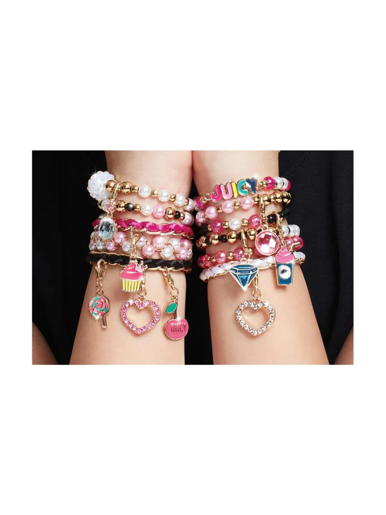 Luovuus & Oppiminen<MAKE IT REAL Juicy Couture roosa rannekorusetti