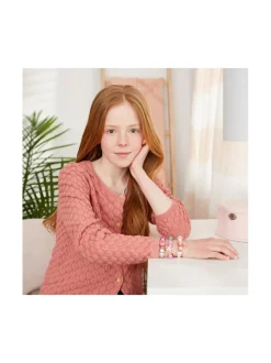 Luovuus & Oppiminen<MAKE IT REAL Think pink -rannekorujen valmistussetti