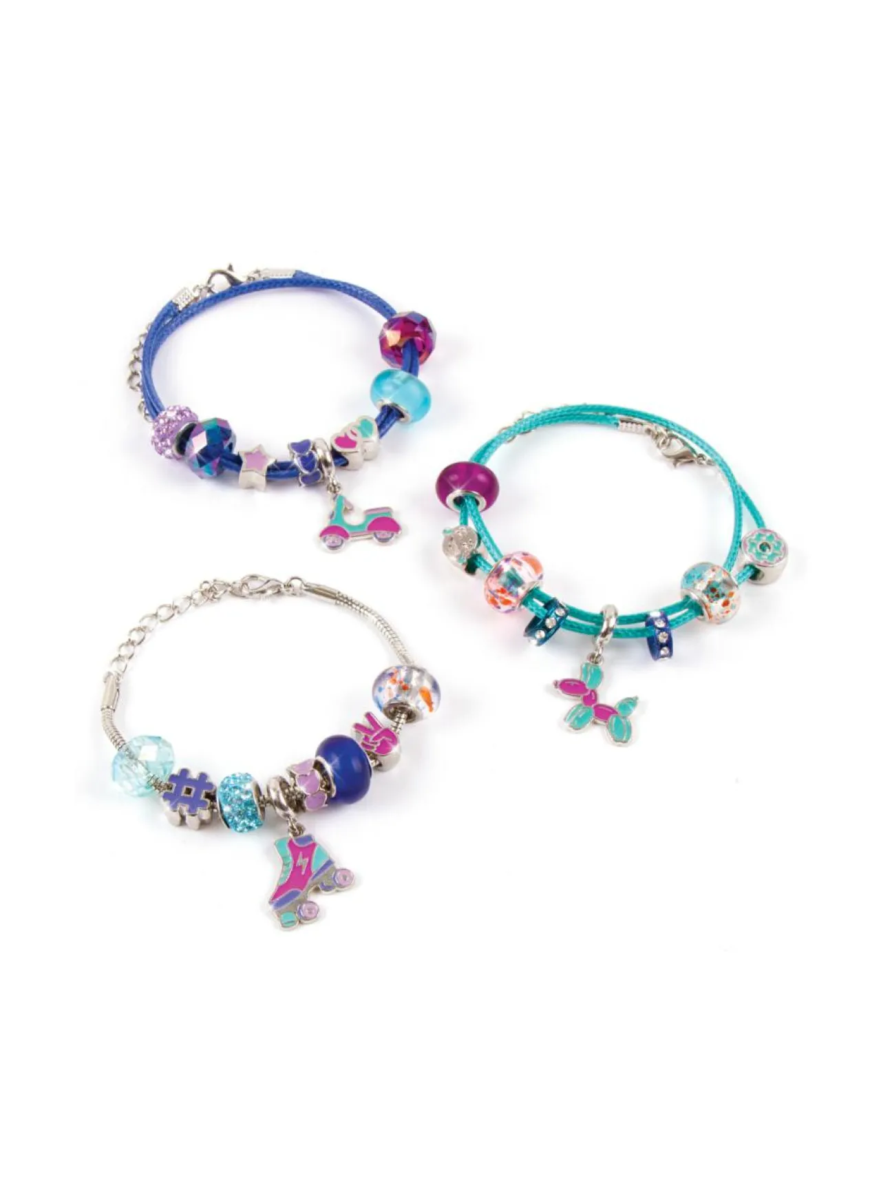Luovuus & Oppiminen<MAKE IT REAL True Blue -rannekorujen valmistussetti