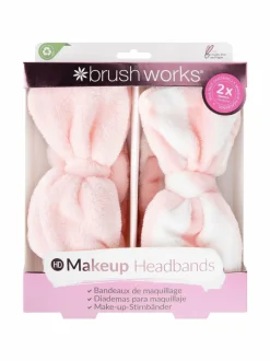 Hiustarvikkeet<Brushworks Makeup Headbands -panta, 2 kpl