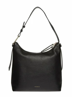 Olkalaukut<Coccinelle Malory Hobo Bag M -nahkalukku 001 NOIR