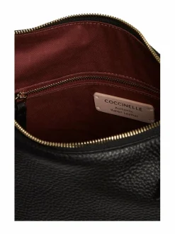 Olkalaukut<Coccinelle Malory Hobo Bag M -nahkalukku 001 NOIR