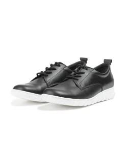 Kävelykengät & Loaferit<Pomar MALVA Naisten Lite-Flex kävelykengät BLACK SOFT NAPPA (WHT BOGNA S)