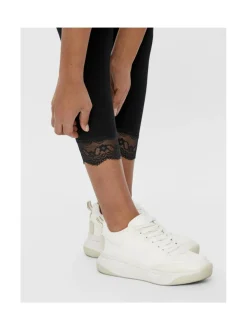 Mamalicious MlEliana 3/4 Jersey Lace Leggin 2 pack odotushousut^ Äitiysvaatteet