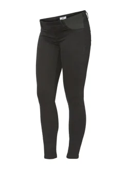 Mamalicious Mllola Slim Black Jeans odotushousut^ Äitiysvaatteet