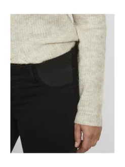 Mamalicious Mllola Slim Black Jeans odotushousut^ Äitiysvaatteet