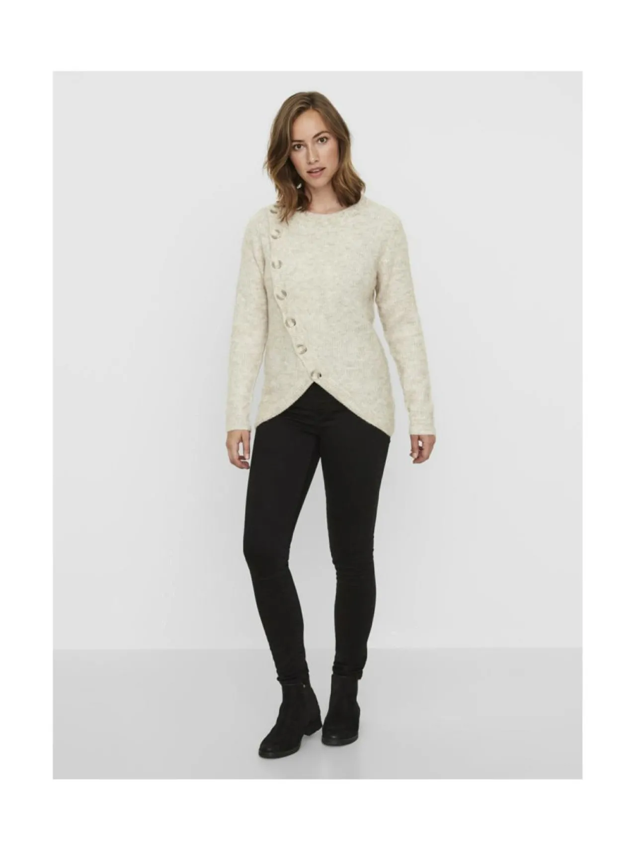 Mamalicious Mllola Slim Black Jeans odotushousut^ Äitiysvaatteet