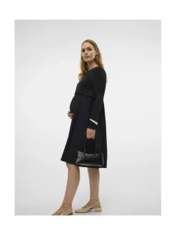 Mamalicious Mlpolia LS June äitiysmekko^ Äitiysvaatteet