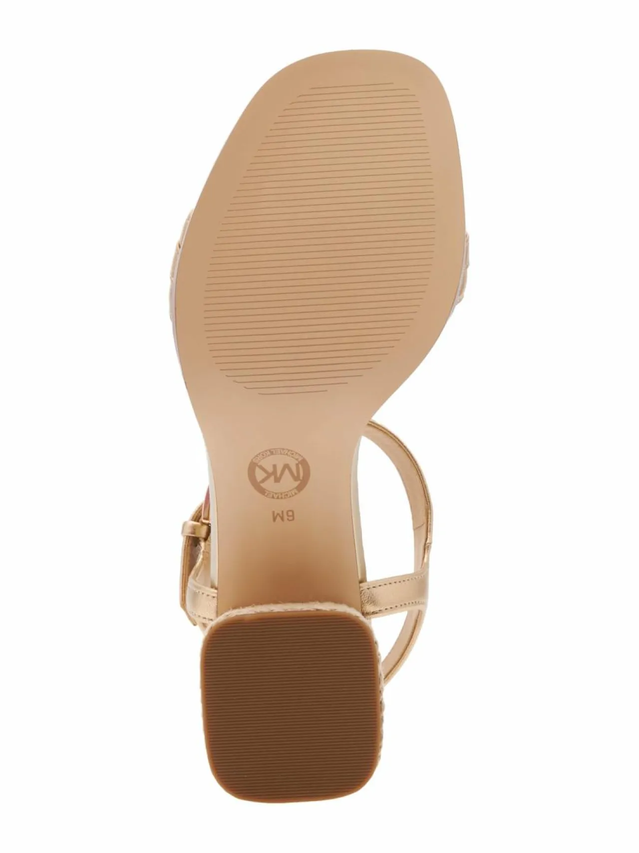 Sandaalit<Michael Michael Kors Mandy Mid -korolliset nahkasandaalit 740 PALE GOLD